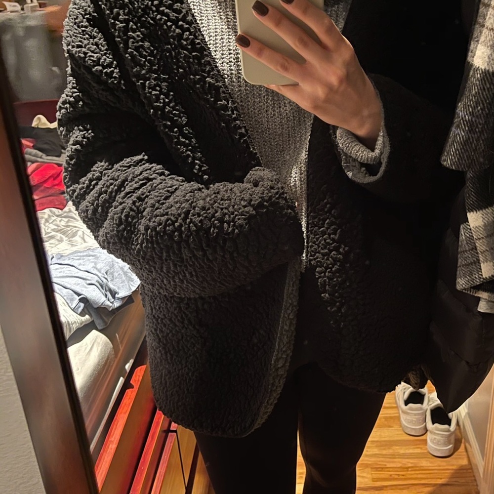 BDG Carmella reversible teddy coat